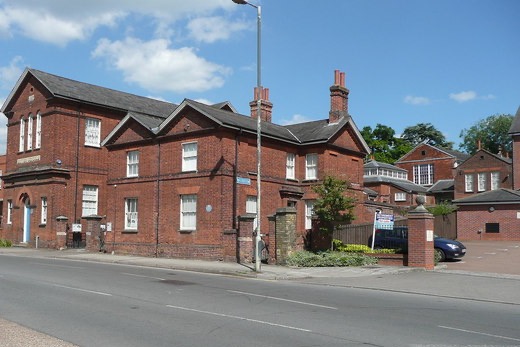 The red brick buildings of the British Schools Museum in Hitchin